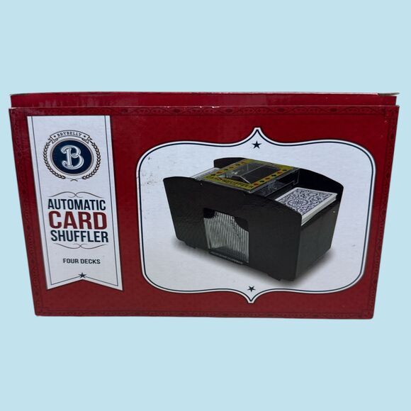 Brybelly Automatic Card Shuffler 4 Decks New in Box Casino Poker Game - Picture 1 of 3